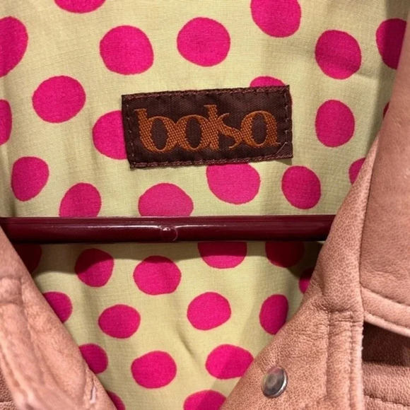 Bolsa Leather‎ Jacket Tan Nude Beige size Medium - Picture 2 of 11